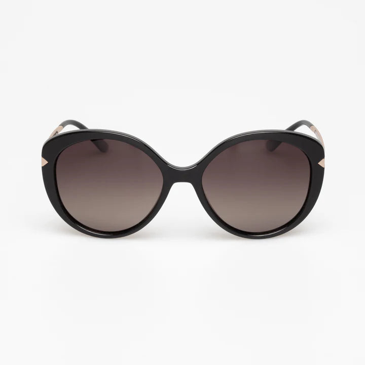 The Black CALLIE Sunglasses by LOCELLO are currently available at Rawspice Boutique.