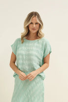 Carina Box Top by Rustic Linen, crafted from 100% stonewashed linen. A relaxed, breathable one-size style, perfect for effortless everyday dressing.