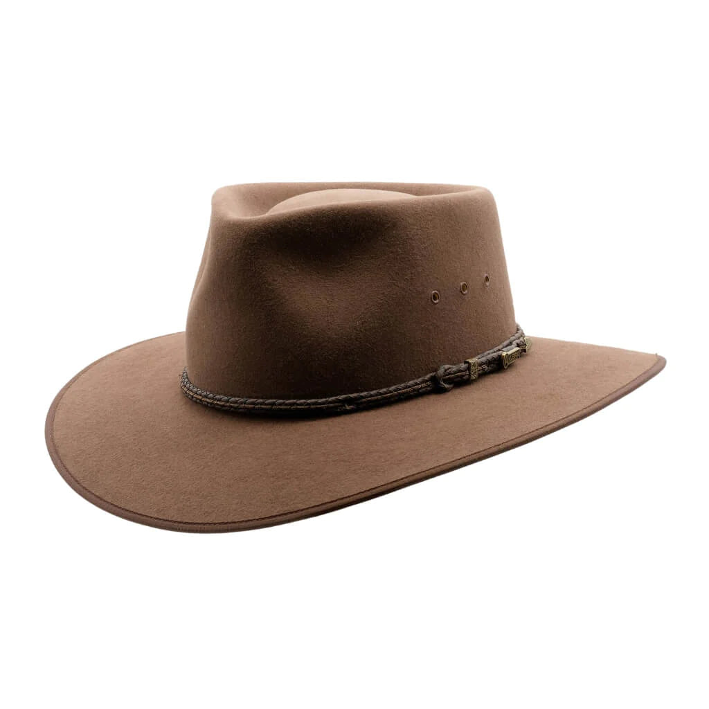The Fawn Cattleman Hat from Akubra is currently available at Rawspice Boutique.
