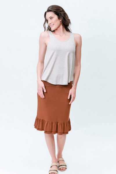 Ellie Singlet - Linen by Lou Lou Australia available from Rawspice Boutique.