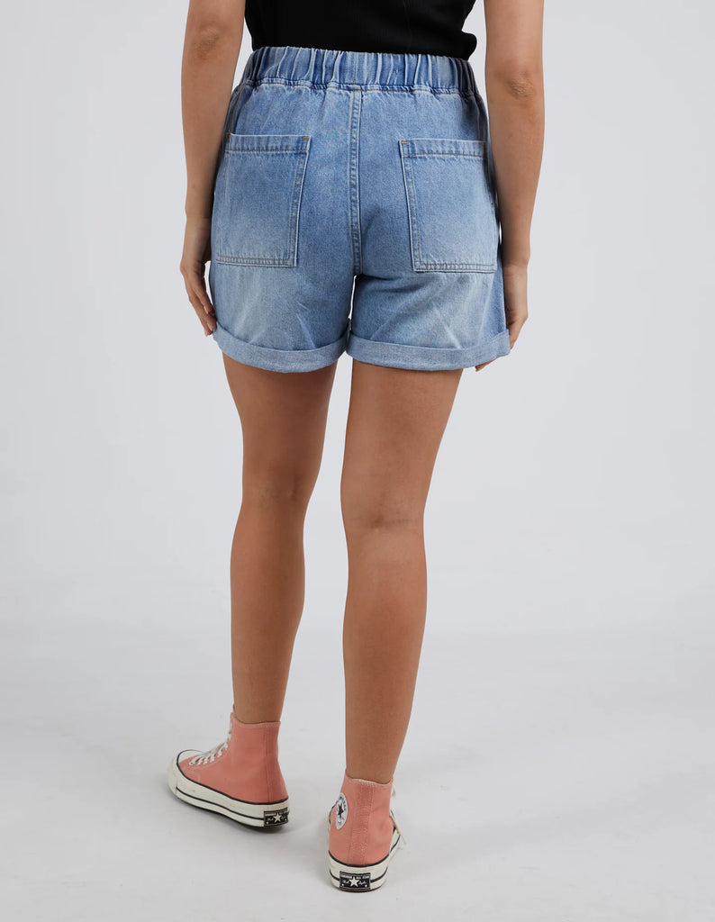The Blue Wash Emma Relaxed Denim Shorts are currently available at Rawspice Boutique. 