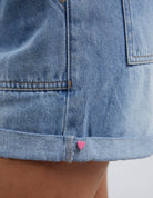 The Blue Wash Emma Relaxed Denim Shorts are currently available at Rawspice Boutique. 