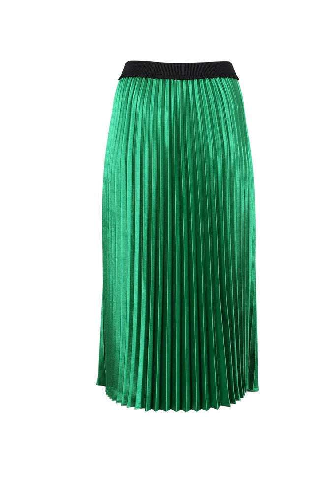 The Green Peace Lily Pleated Skirt by Olga de Polga is currently available at Rawspice Boutique. 