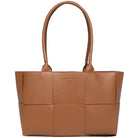 Gwen Handbag in chocolate vegan leather with structured shape, shoulder handles, magnetic closure, and light gold hardware.
