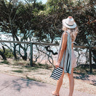 The Ultimate Beach Towel - The Hamilton by Sky Gazer is available at Rawspice Boutique.