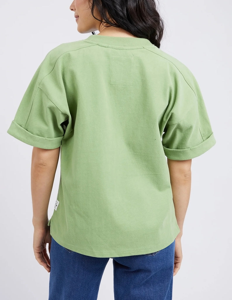 The Jungle Green On The Go S/S Sweat by Elm is currently available at Rawspice Boutique.