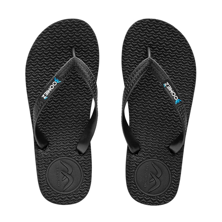 The Kids Black/Teal Thongs + Additional Coloured Straps by Boomerangz are currently available at Rawspice Boutique.
