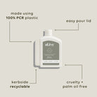 al.ive 650ml Lotion Refill in Willow Gum & Lemon Myrtle, designed to refill the existing 500ml Hand & Body Lotion bottle.