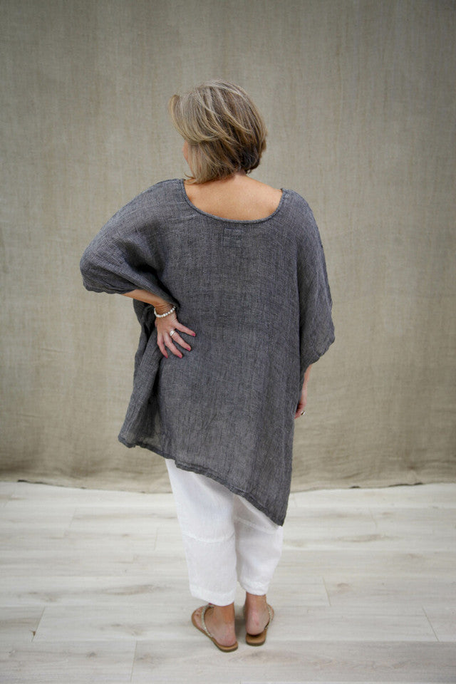 The Luna Oversized Top by Rustic Linen is currently available at Rawspice Boutique.