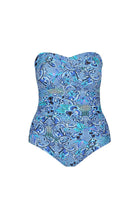 The Mermaid Twist Front Bandeau One Piece by Capriosca is currently available at Rawspice Boutique.