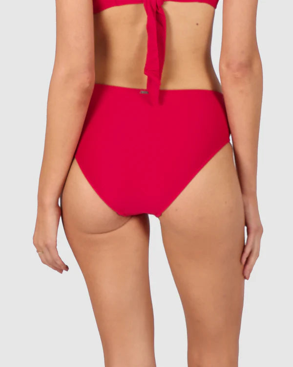 The Cherry Rococco Mid Bikini Bottom by Baku is available at Rawspice Boutique.