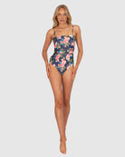 The Nightfall Paradiso Bandeau One Piece by Baku is available at Rawspice Boutique.