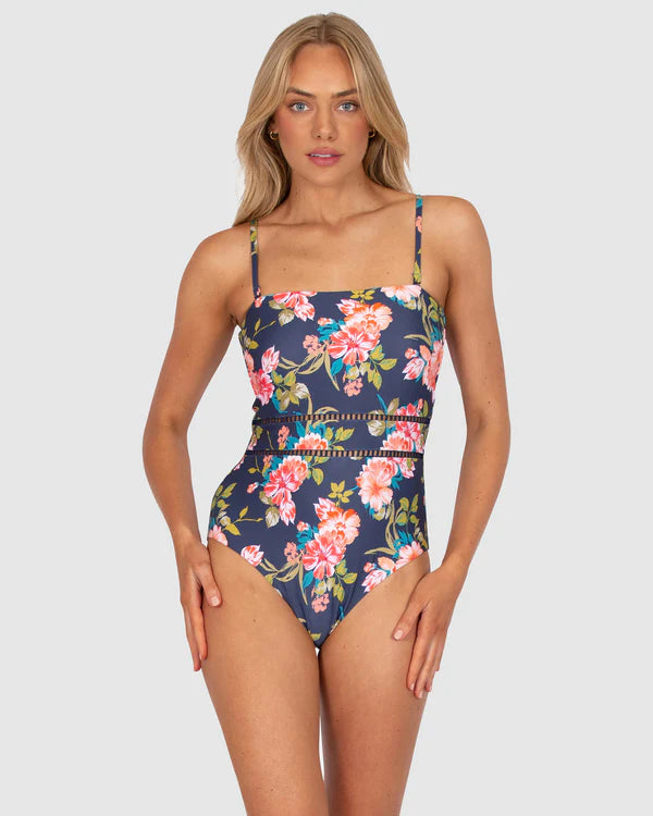 The Nightfall Paradiso Bandeau One Piece by Baku is available at Rawspice Boutique.