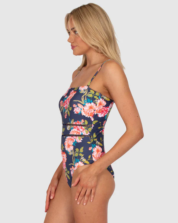 The Nightfall Paradiso Bandeau One Piece by Baku is available at Rawspice Boutique.