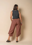 The Nutmeg Addison Linen Pants by MIRRA MIRRA by IMAGINE FASHION are currently available at Rawspice Boutique.