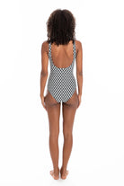 The Odessa Mesh High Neck One Piece by TOGS is available at Rawspice Boutique.