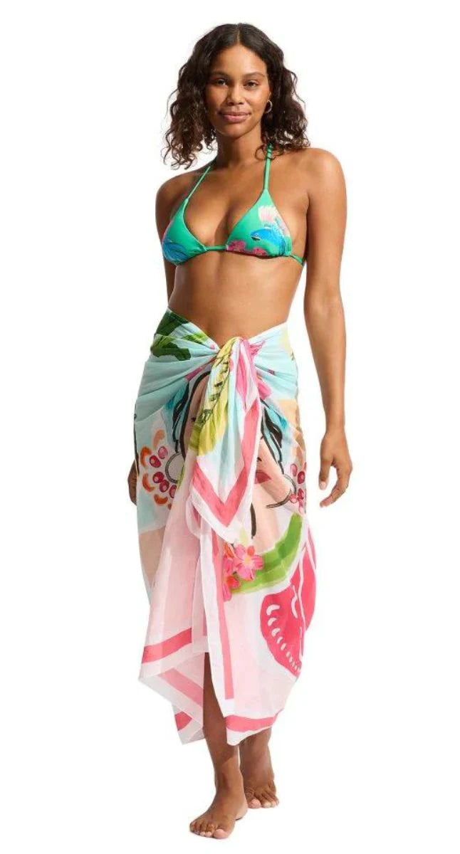 The Jade Tropica Pareo by Seafolly is currently available at Rawspice Boutique.