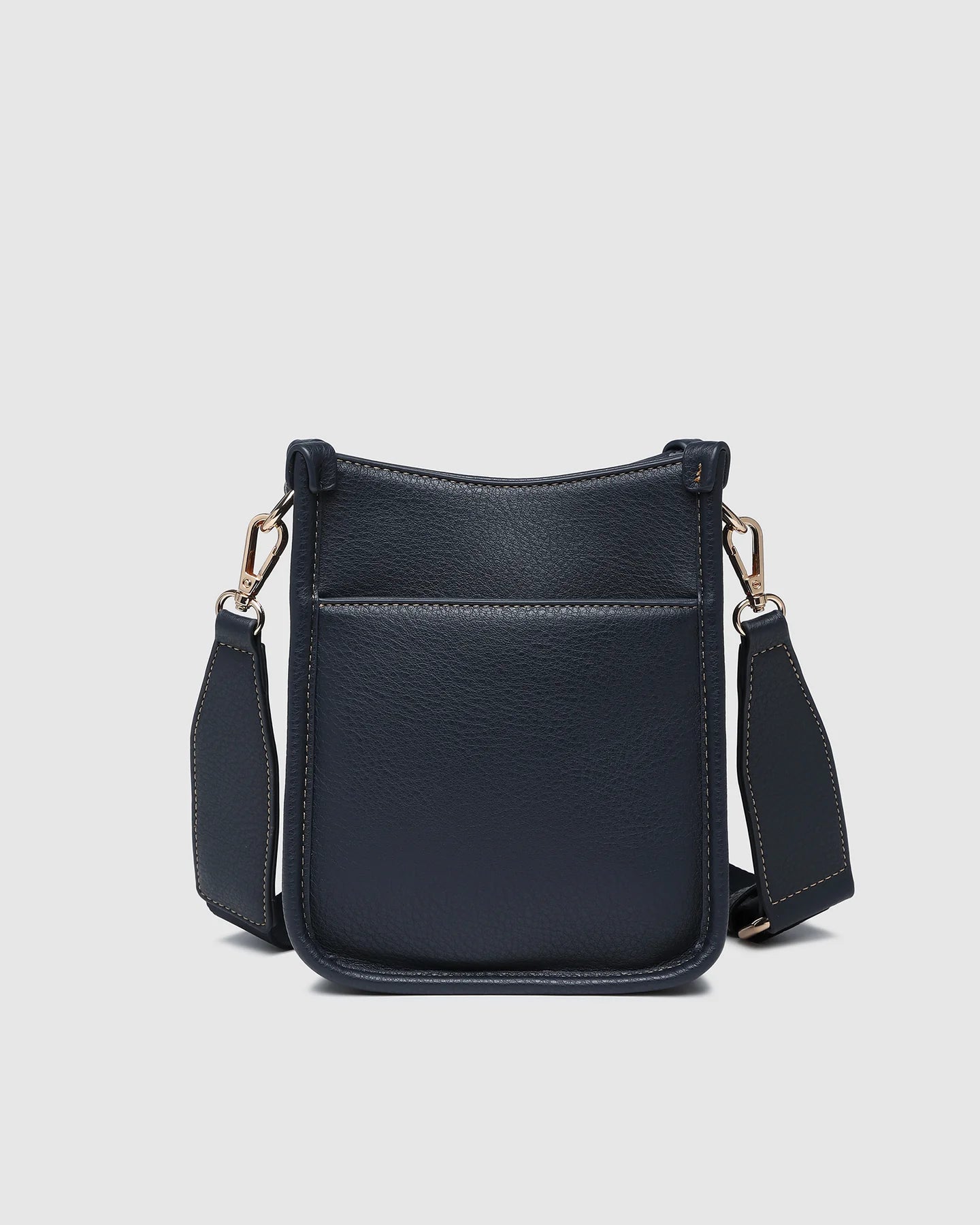 The Black Parker Phone Crossbody Bag for travelling by LOUENHIDE from behind