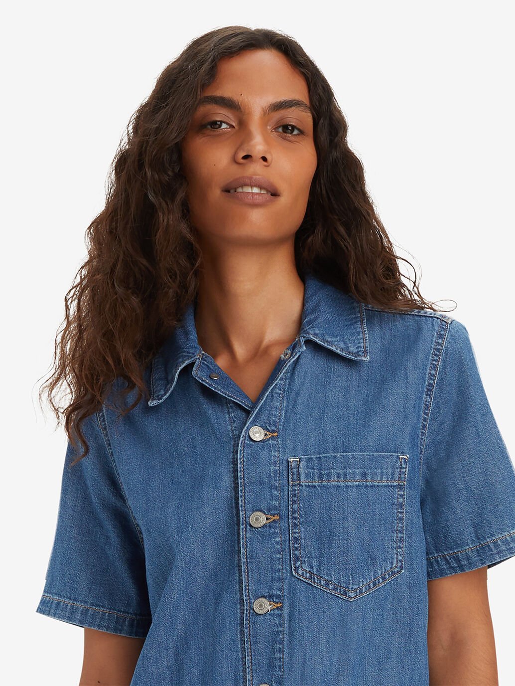 The Playday Jumpsuit Short-Sleeve Heritage Romper by Levi's is available at Rawspice Boutique.