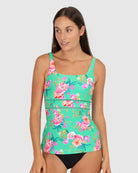 The Shamrock Paradiso Multi Fit Singlet by BAKU is currently available at Rawspice Boutique.