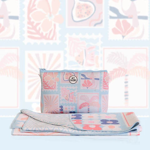 The Ultimate Beach Towel - The Shelly by Sky Gazer is available at Rawspice Boutique.