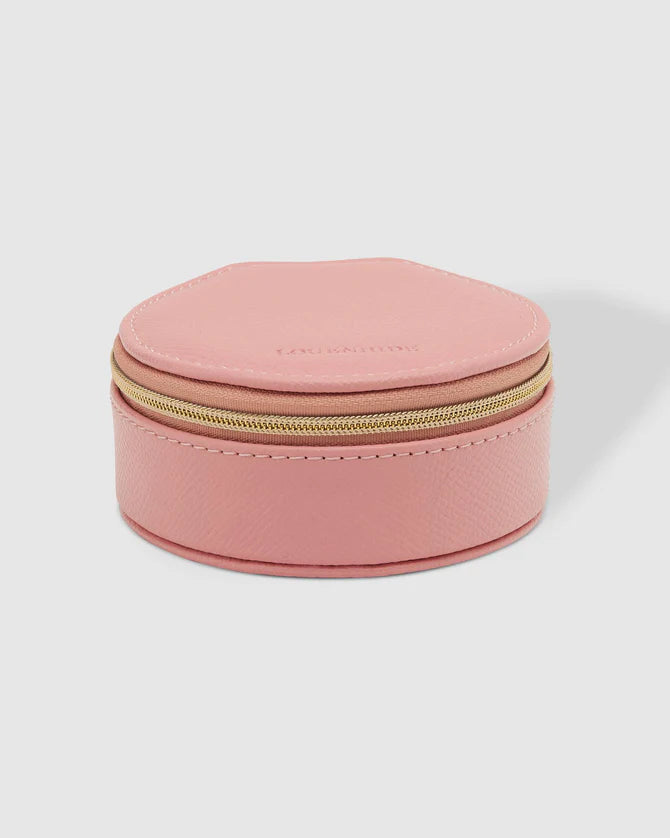 The Sisco Jewellery Box in Pink by Louenhide is currently available at Rawspice Boutique. 