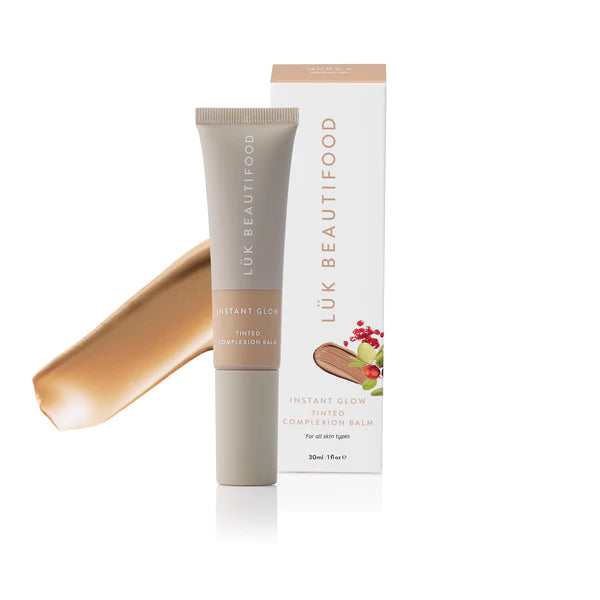 The Nude 5 - Medium Tan Instant Glow Skin Tint by Luk Beautifood is currently available at Rawspice Boutique.