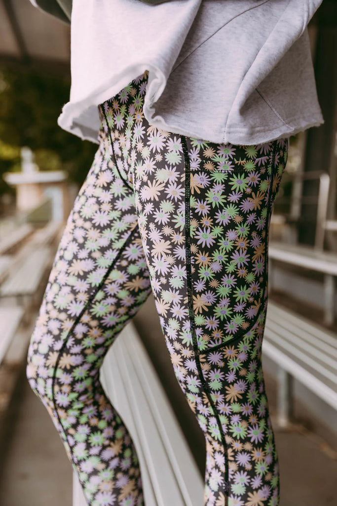 Starter Legging - Khaki Floral by Foxwood is currently available at Rawspice Boutique, South West Rocks.