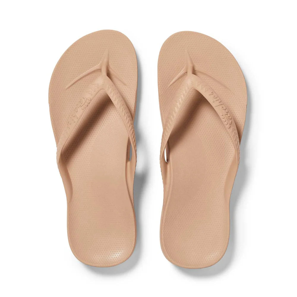 The Tan Arch Support Thong by Archies is available at Rawspice Boutique.