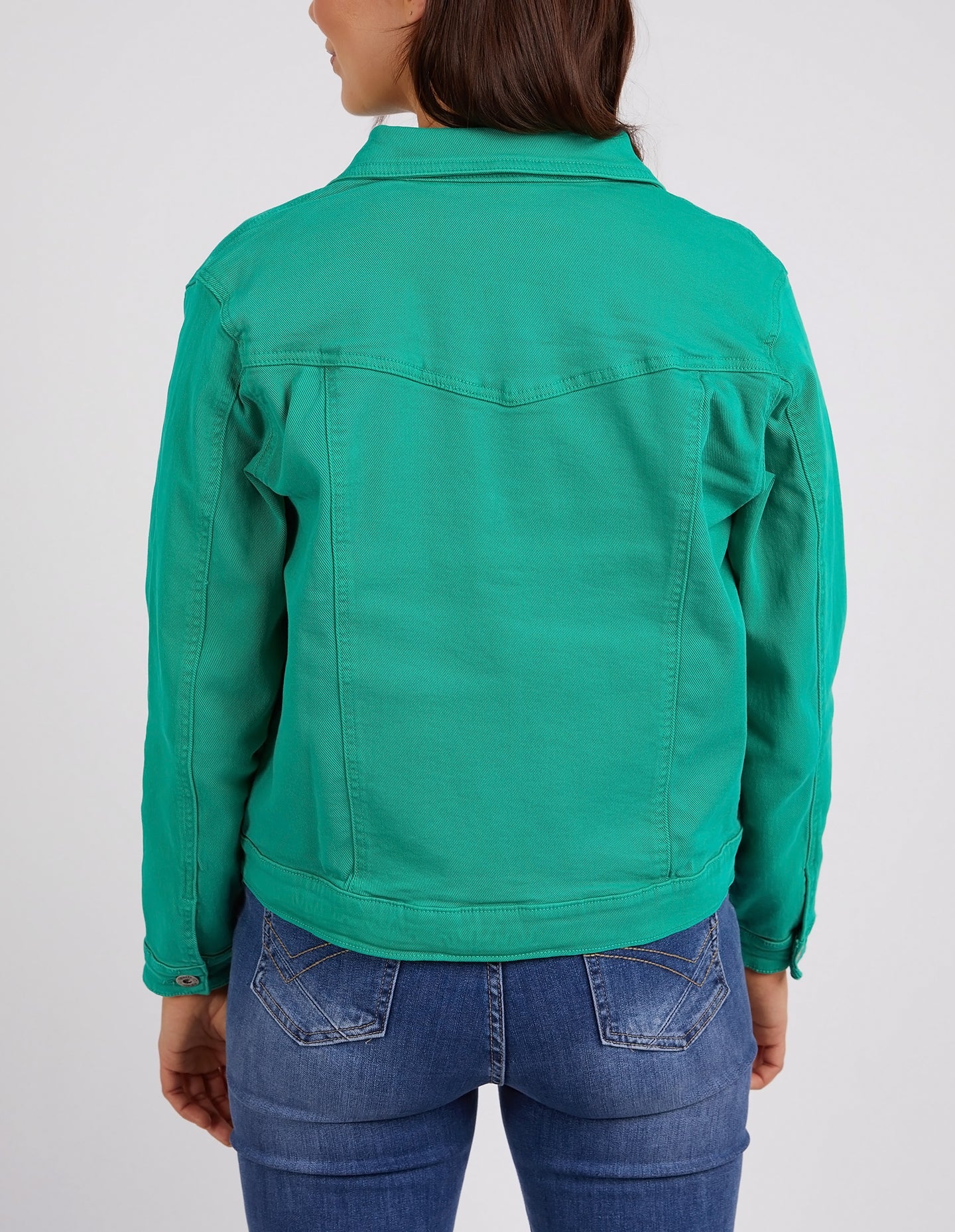 The Goodness Green Tilly Jacket by Elm Clothing is available at Rawspice Boutique.