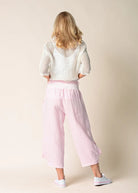 The Soft Pink Addison Linen Pants by MIRRA MIRRA by IMAGINE FASHION are available at Rawspice Boutique.