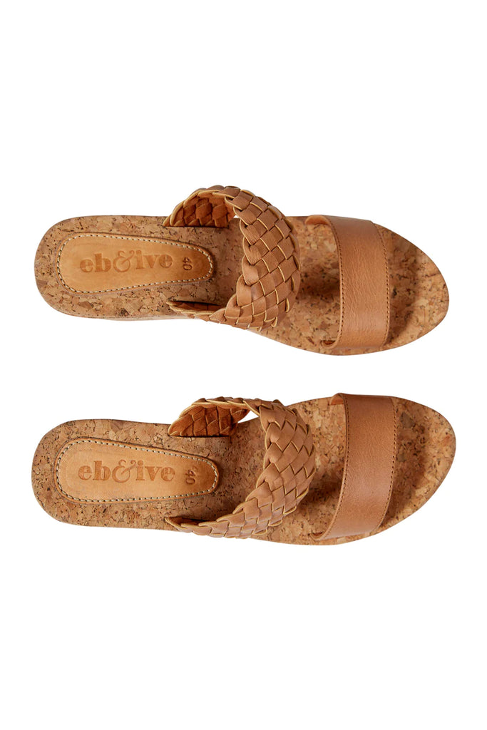 The Tan Utopia Wedge by eb&ive is currently available at Rawspice Boutique. 