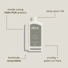 al.ive Willow Gum & Lemon Myrtle Wash Refill 1L bottle with controlled-flow spout.