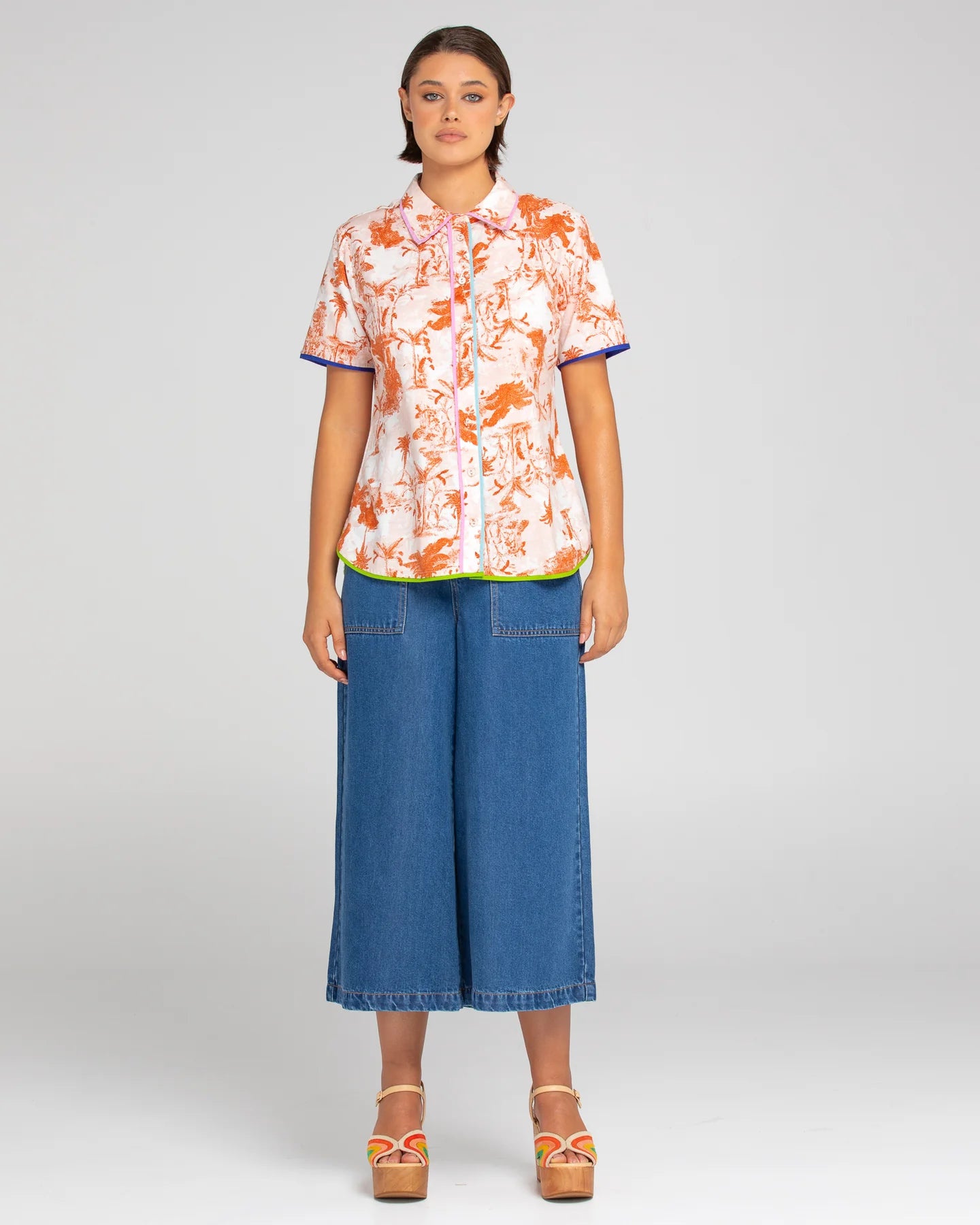 The Western Palm Cuba Shirt by BOOM SHANKAR is available at Rawspice Boutique.