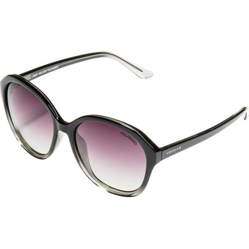 The Graduated Black WILLOW Sunglasses by LOCELLO are currently available at Rawspice Boutique.