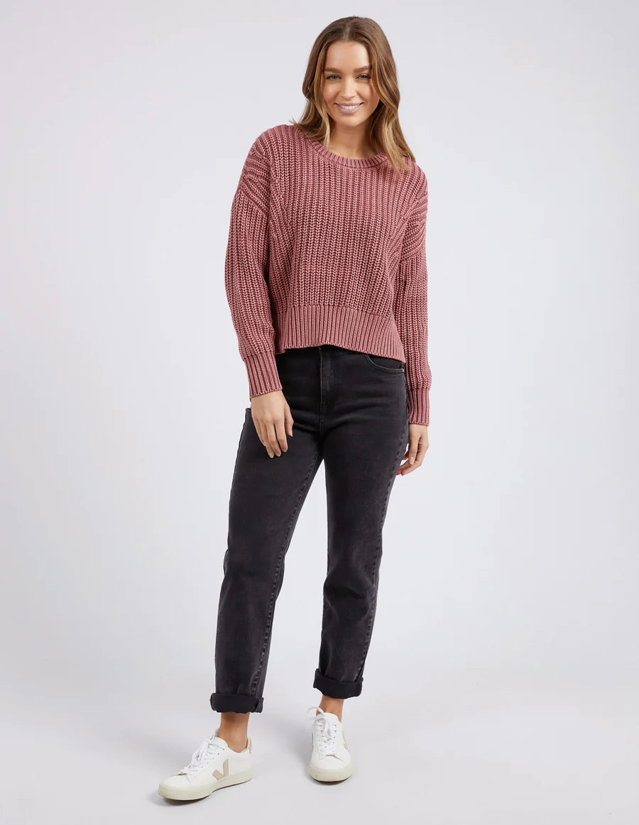 The Apple Butter Winnie Knit Crew by FOXWOOD is currently available at Rawspice Boutique.