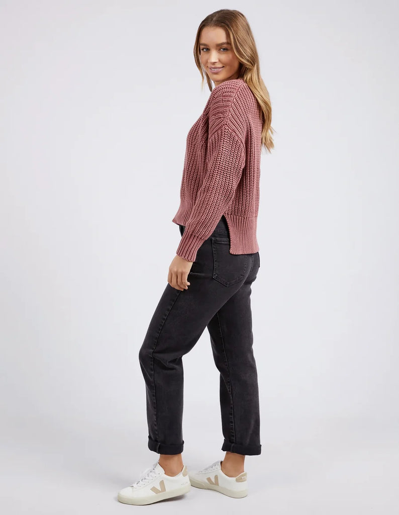 The Apple Butter Winnie Knit Crew by FOXWOOD is currently available at Rawspice Boutique.