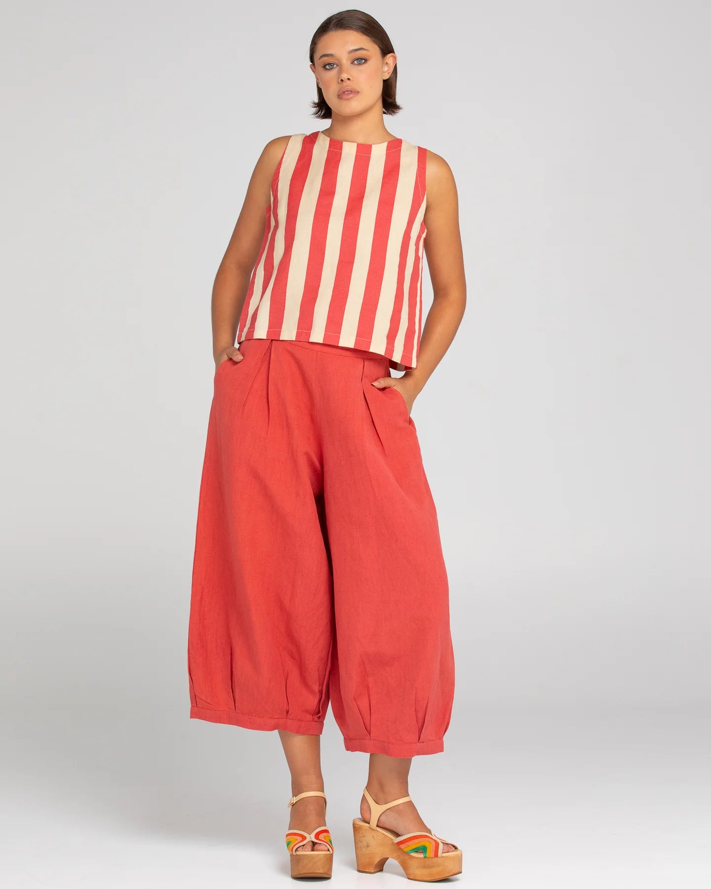 The Paprika Zetta Pant by BOOM SHANKAR is available at Rawspice Boutique.