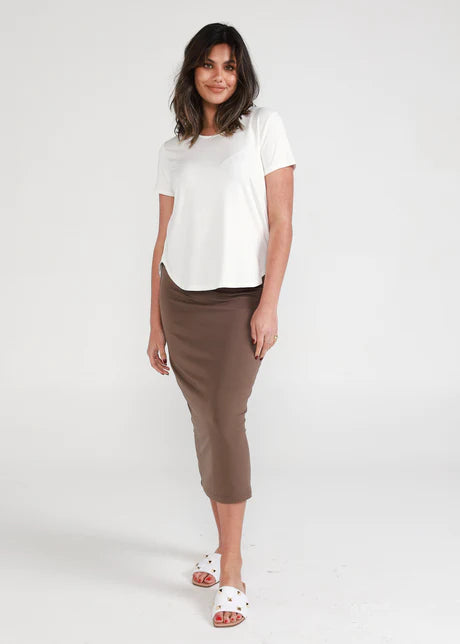Janis Tee - Chocolate by Lou Lou Australia is available at Rawspice Boutique.