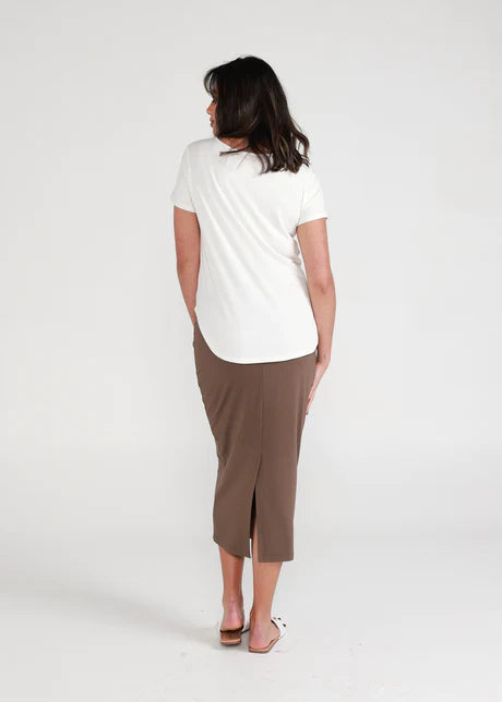 Janis Tee - Chocolate by Lou Lou Australia is available at Rawspice Boutique.