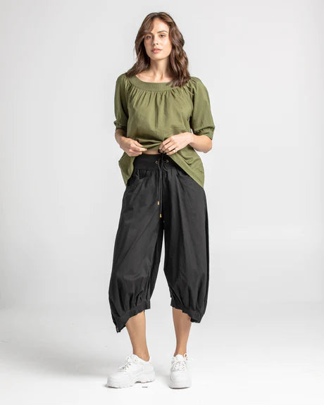 Guru Pant - Black by Boom Shankar is available at Rawspice Boutique.