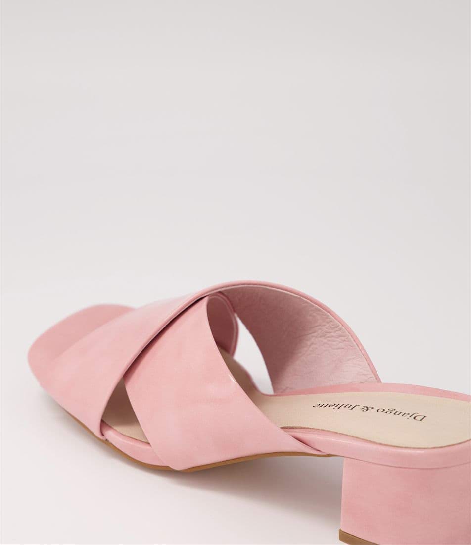 Django & Juliette Dagny Pink Patent Leather Mules