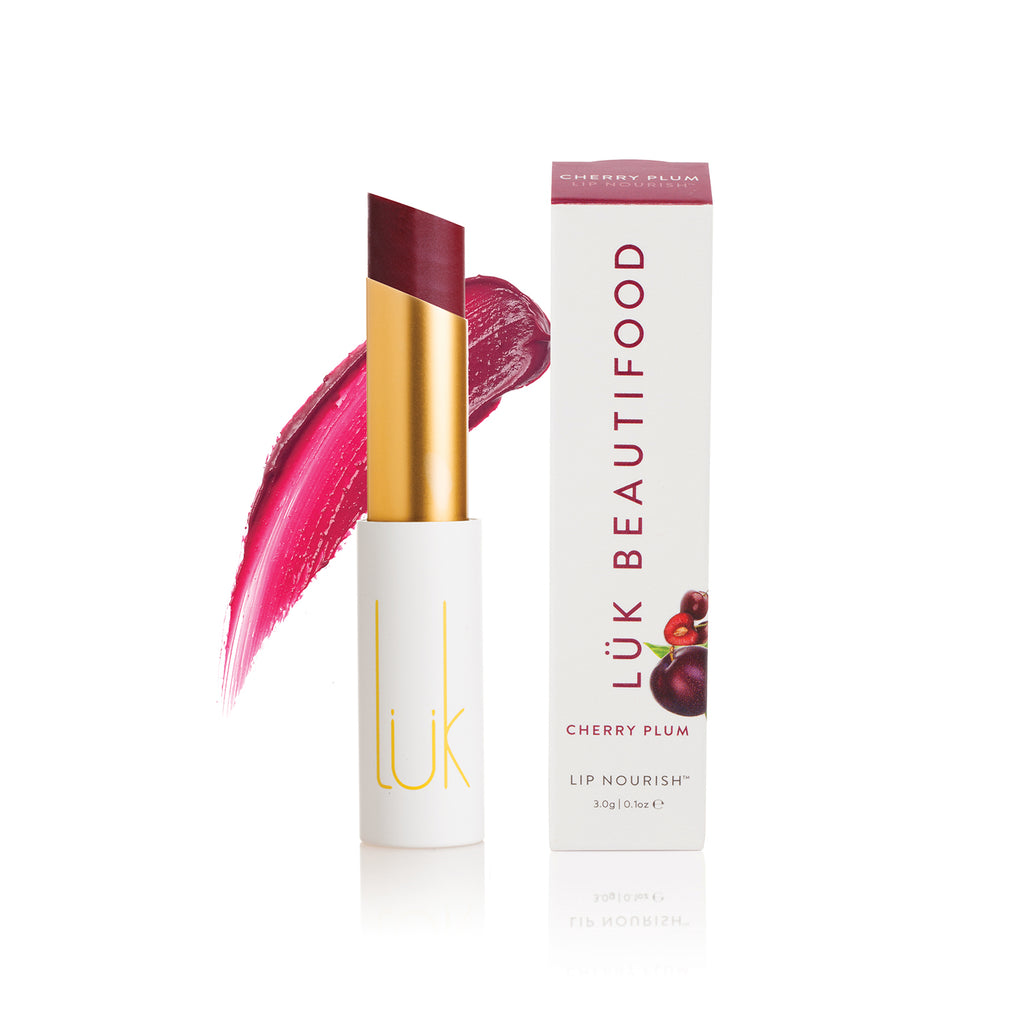 Lip Nourish - Cherry Plum by Luk Beautifood available at Rawspice Boutique.
