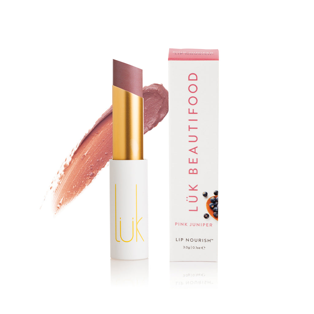 Lip Nourish - Pink Juniper by Luk Beautifood available at Rawspice Boutique.