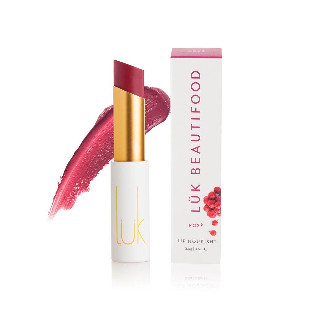 Lip Nourish - Rose by Luk Beautifood available at Rawspice Boutique.