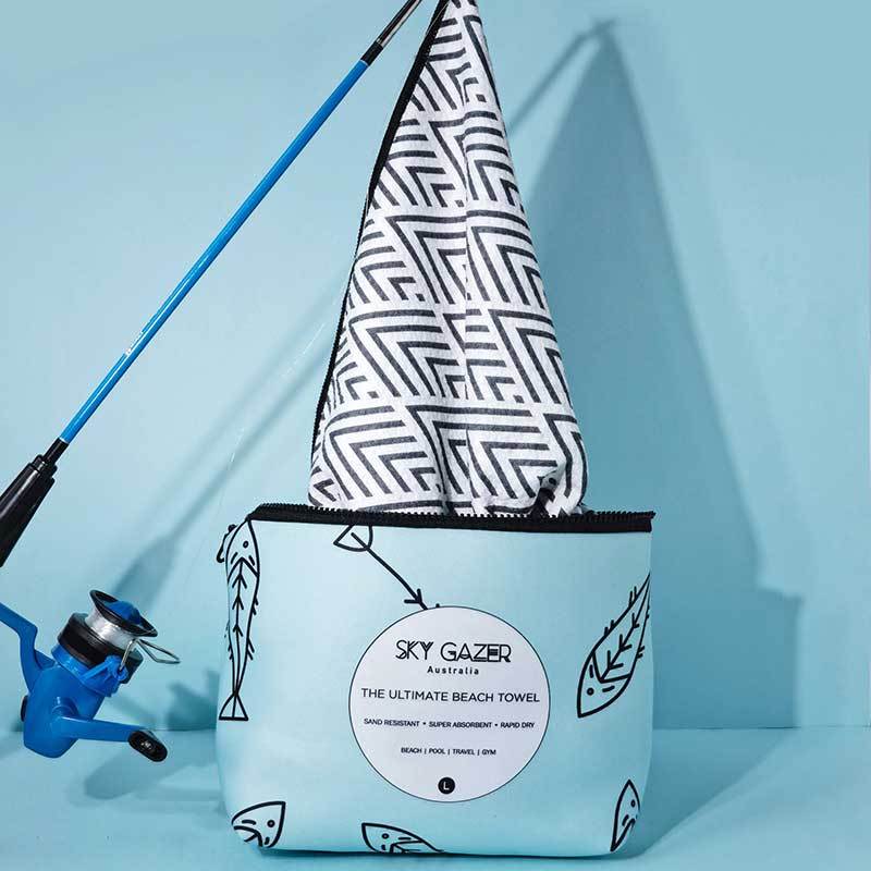 The Coogee The Ultimate Beach Towel - by Sky Gazer currently available at Rawspice Boutique. 