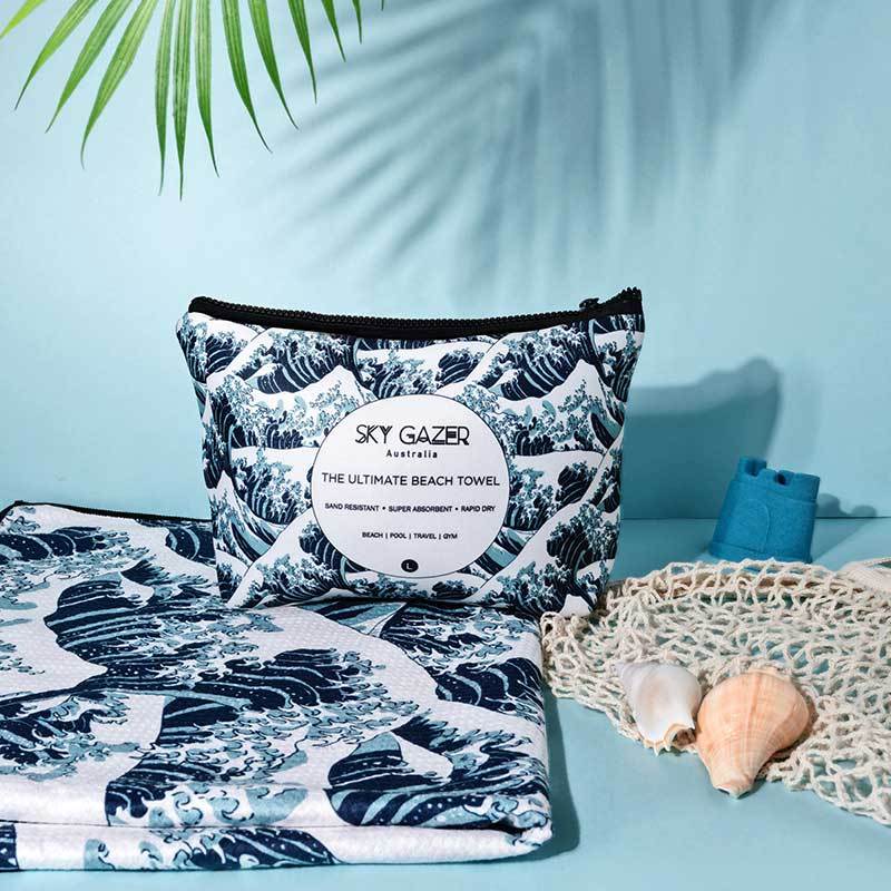The Mandalay The Ultimate Beach Towel - by Sky Gazer currently available at Rawspice Boutique. 