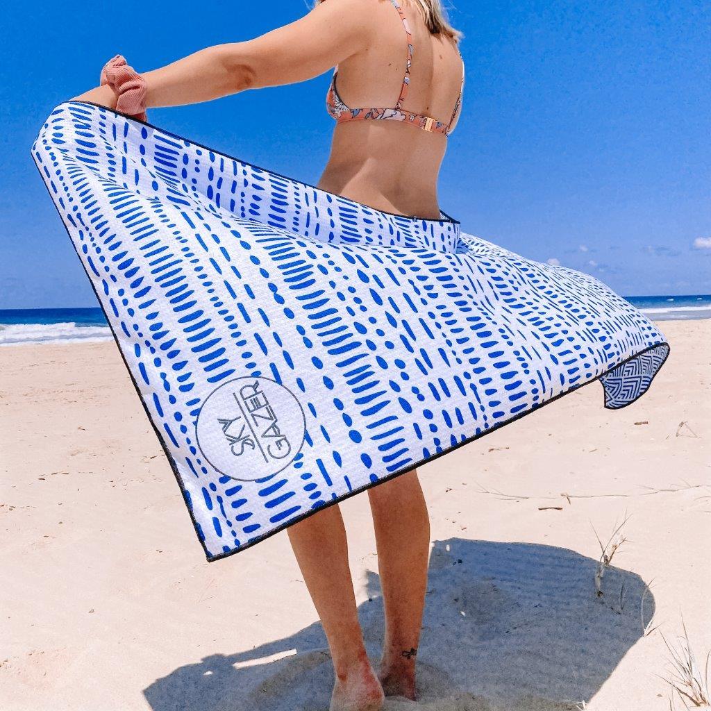 The Manly The Ultimate Beach Towel - by Sky Gazer currently available at Rawspice Boutique.